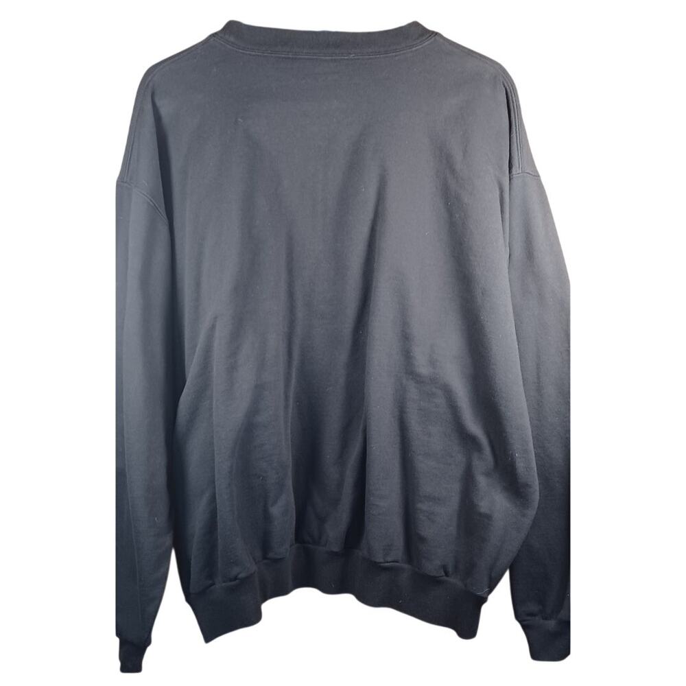 Vintage 90s Grannycore Cat Stack Embroidered Blac… - image 2